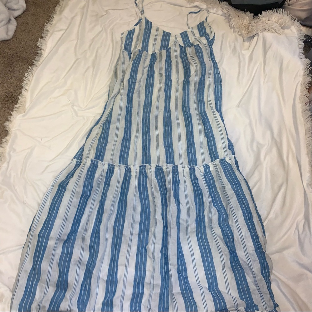Free People x CP Shades Linen Maxi Dress, Size Medium - Picture 3 of 7